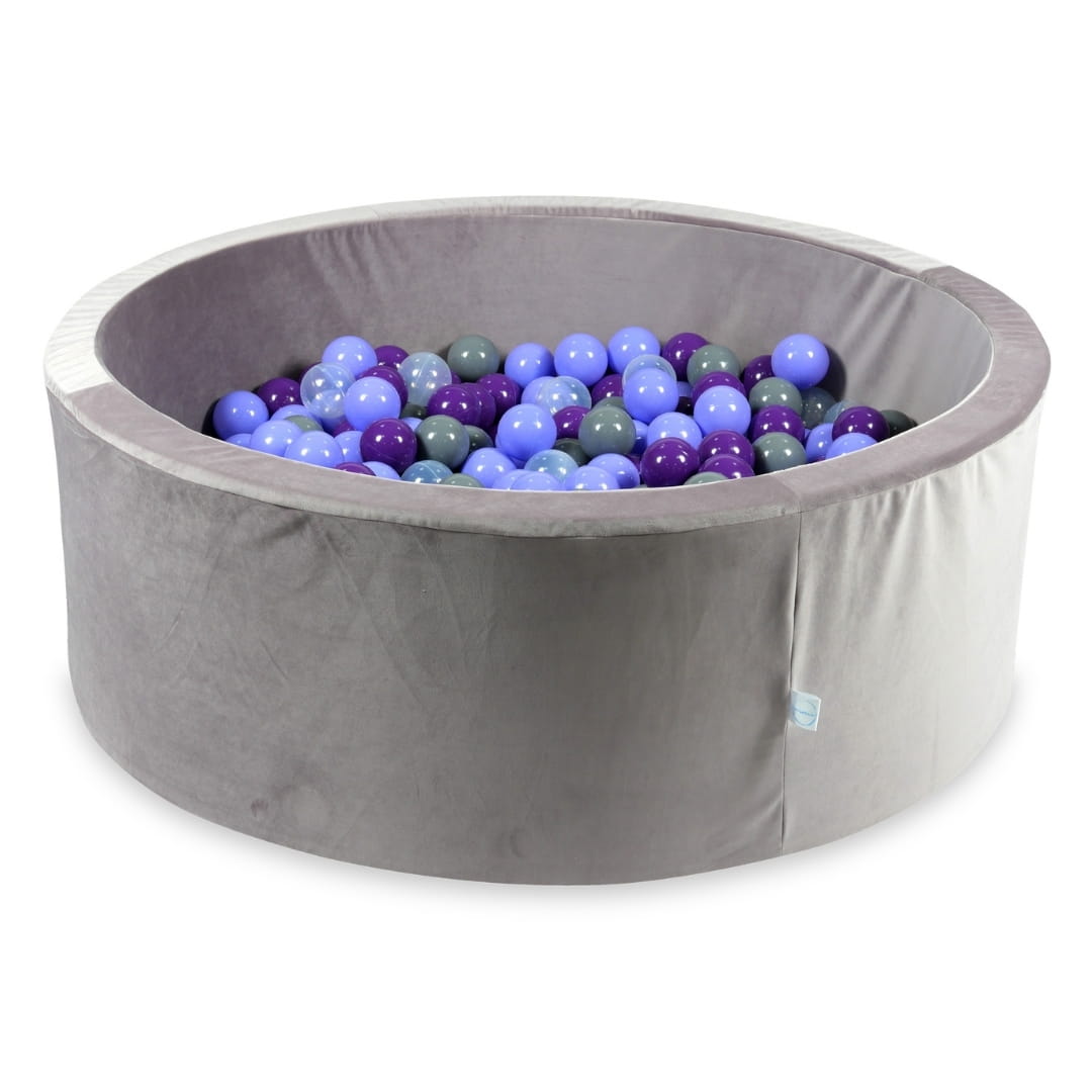 Piscine à Balles 110x40 Velvet lilac avec balles 500 pcs (transparent, bruyère, violet, gris)