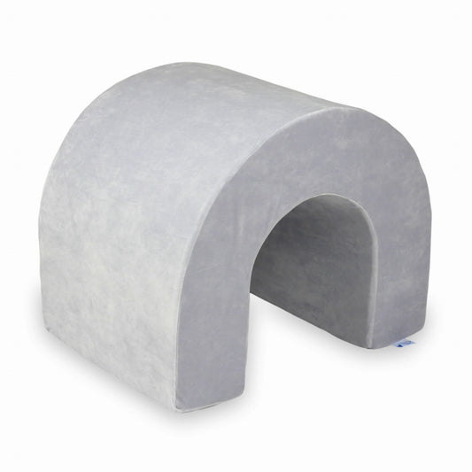 Tunnel en mousse pour aire de jeux Velvet Soft Gris Clair