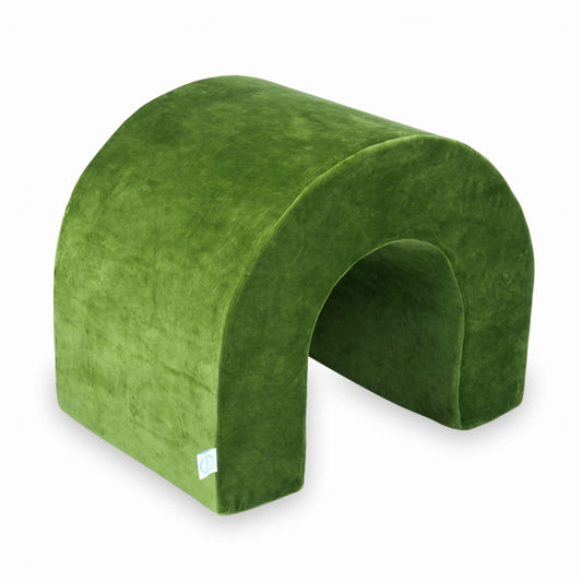 Tunnel en mousse pour aire de jeux Velvet Soft Olive