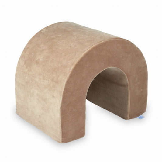 Tunnel en mousse pour aire de jeux Velvet Soft Beige Foncé