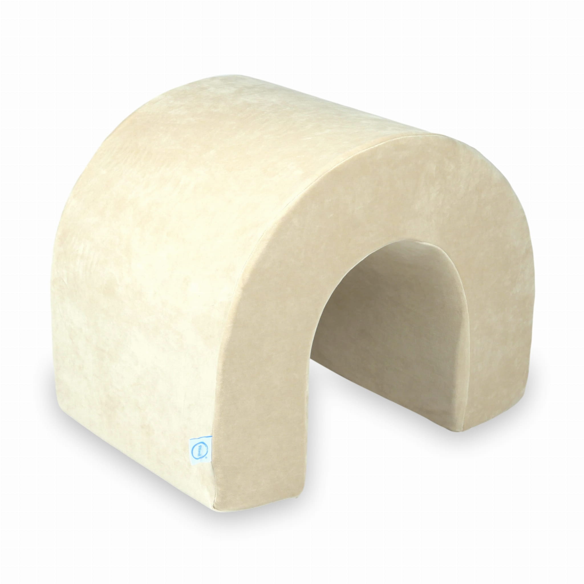 Tunnel en mousse pour aire de jeux Velvet Soft Beige