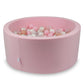 Piscine à Balles 90x40 rose poudré avec balles 300 pcs (transparent, blanc, perle, rose clair, or rose)