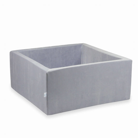 Piscine à Balles 90x90x40 Velvet Soft gris clair sans balles