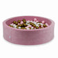 Piscine à Balles 110x30 Velvet Soft rose avec balles 400 pcs  (perle, vieil or, rose clair)