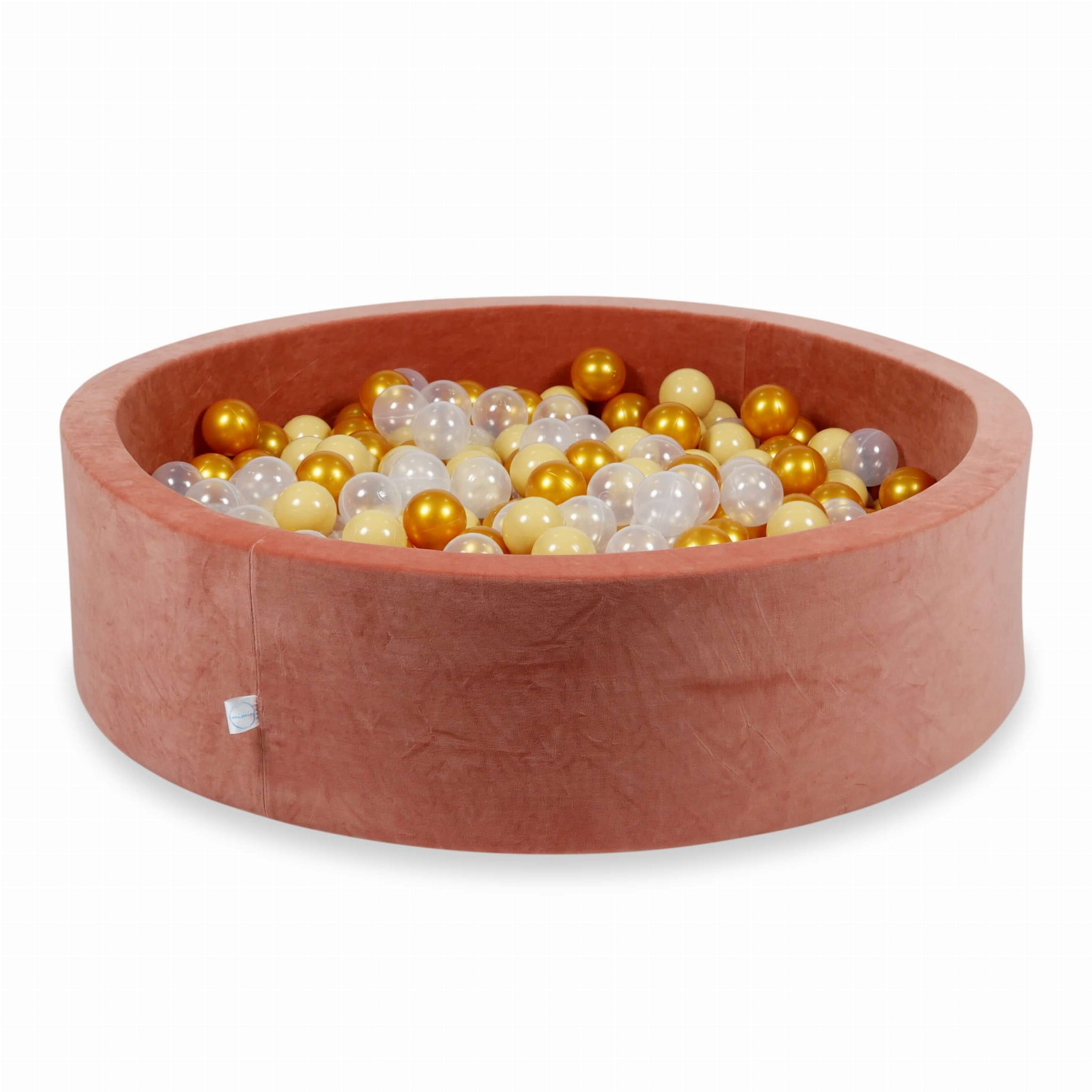 Piscine à Balles 110x30 Velvet Soft canyon clay avec balles 400 pcs (or clair, iridescent, vieil or)