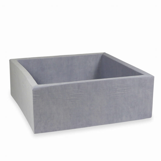 Piscine à Balles 110x110x40 Velvet Soft gris clair sans balles