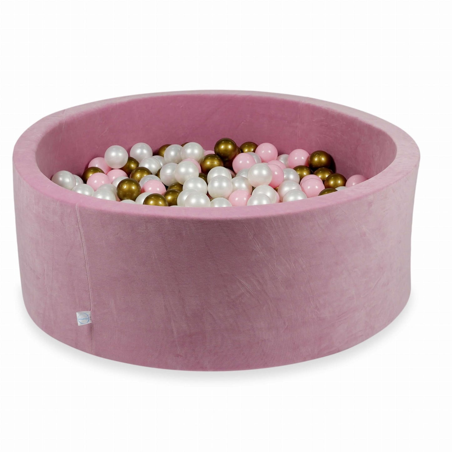 Piscine à Balles 110x40 Velvet Soft rose avec balles 500 pcs  (perle, vieil or, rose clair)
