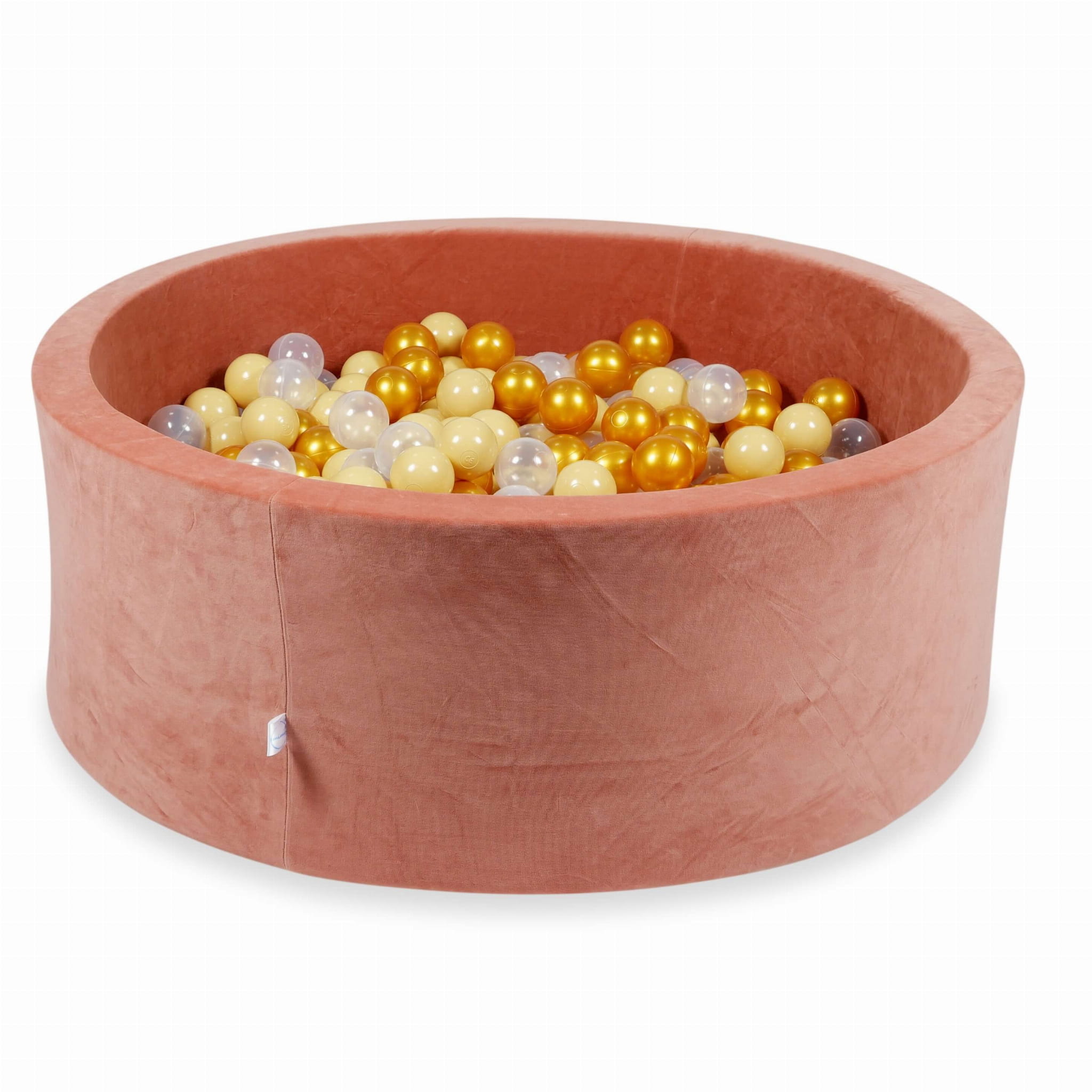 Piscine à Balles 110x40 Velvet Soft canyon clay avec balles 500 pcs (or clair, iridescent, vieil or)