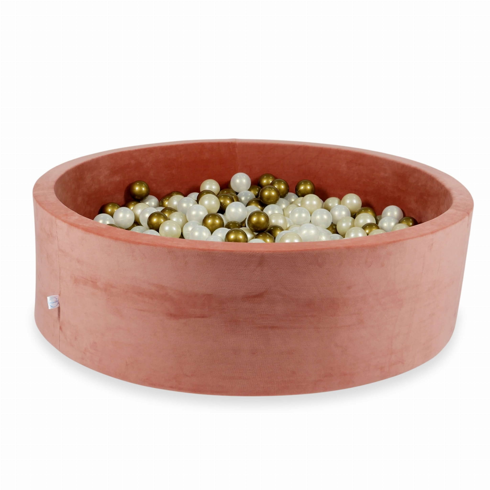 Piscine à Balles 130x40 Velvet Soft canyon clay avec balles 700 pcs (or, beige, transparent)