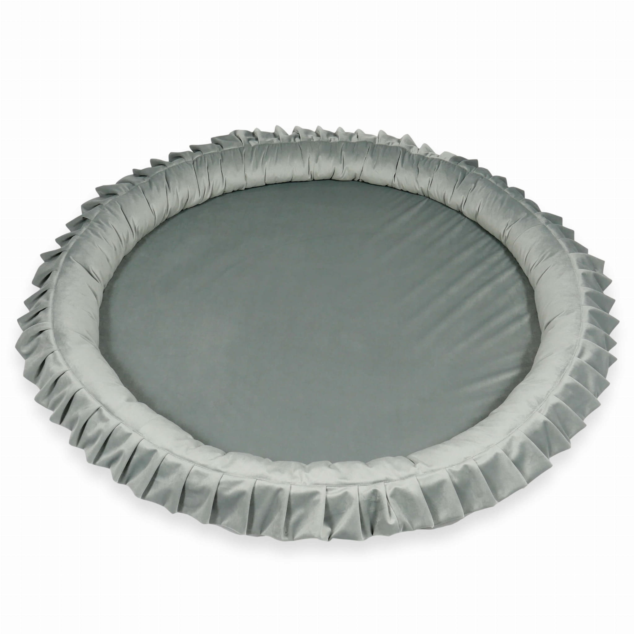 Tapis de jeu nid 120cm pour bébé, Velvet gris
