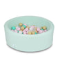 Piscine à Balles 90x30cm menthe avec balles 200pcs (blanc, rose clair, transparent, beige, menthe)